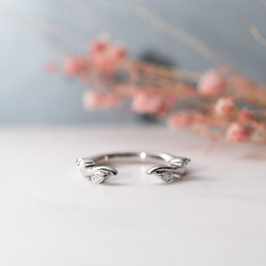 The Bonnie Ring | Lab Diamond Nature Inspired Open Shank Band