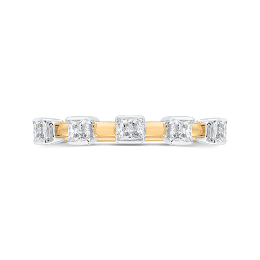 The Haris Ring | Lab Diamond Five Stone Modern Bezel Set Band