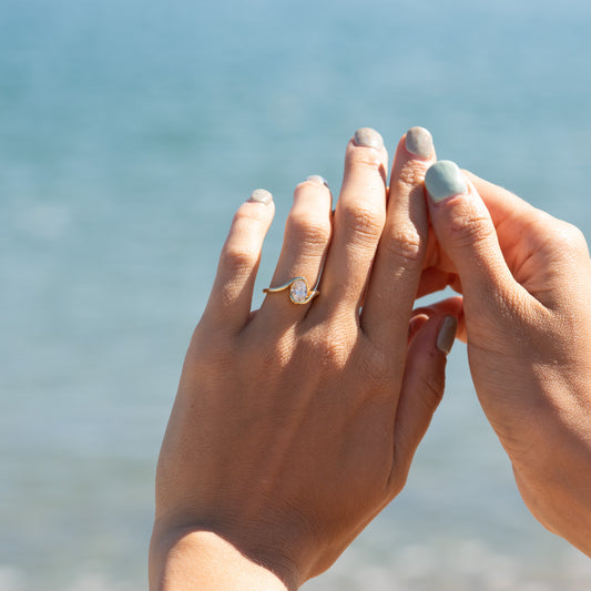 The Coralie Ring | 1.23ct D VVS1 Oval Lab Diamond Engagement Solitaire