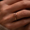 The Danae Ring | 1.21 ct Chatham® Champagne Sapphire Peachy Engagement Solitaire