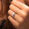 The Deva Ring | Lab Diamond Modern Contour Shaped Band