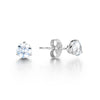 The Martini Earrings | 1.0ct Round Brilliant Solitaire 9k White Gold Studs