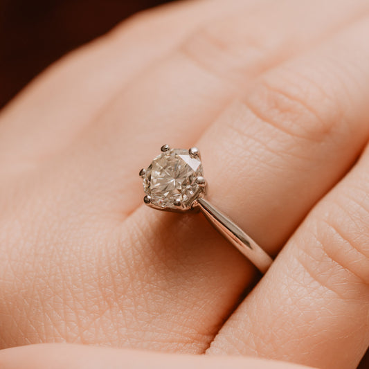 The Harriet Ring | 2.01ct D-E VVS1 Tiffany Solitaire 950 Platinum