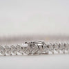 The Abigail Bracelet  | 7.0ct Moissanite Marquise Cut Pavé Statement 925 Sterling Silver
