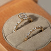 The Nadia Wedding Ring | Marquise and Round Lab Diamond Band