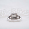 The Niamh Ring | 0.96ct VS1 D-E Lab Diamond Pavé Art Deco Halo Cluster
