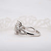 The Zelmera Ring | 2.35ct D-E VVS1 Marquise Cut Shoulder Set Engagement 950 Platinum