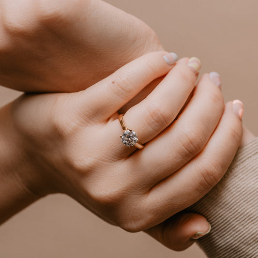 The Valencia Ring | Round Lab Diamond Classic Solitaire Engagement