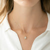 The Karensa Pendant | VS1 D-E Lab Diamonds. Ethical Gemstone. 100% Recycled 9k Gold Halo