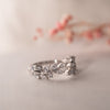 The Kyomi Ring | Lab Diamond Floral Vine Open Shank Band