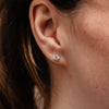 The Martini Earrings | 1.0ct Round Brilliant Solitaire 9k White Gold Studs
