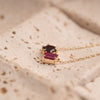The Myla Pendant | Chatham® Alexandrite & Sapphire Toi Et Moi Pendant 9k Yellow Gold