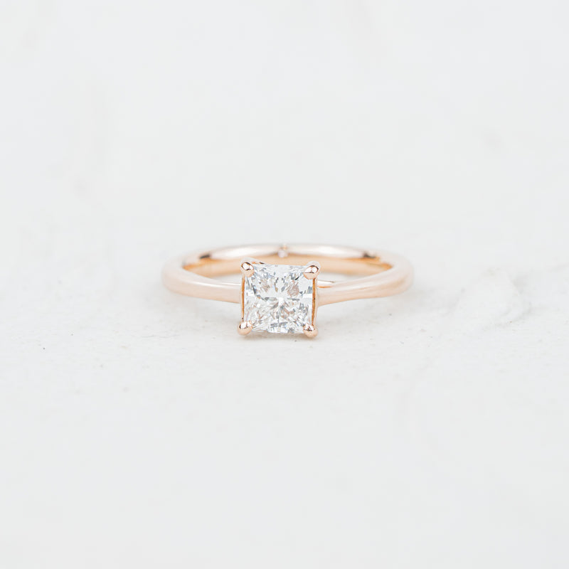 The Paris | Princess Cut Lab Diamond Solitaire Engagement Ring