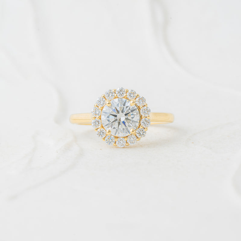 The Posey | Lab Diamond Floral Halo Engagement Ring
