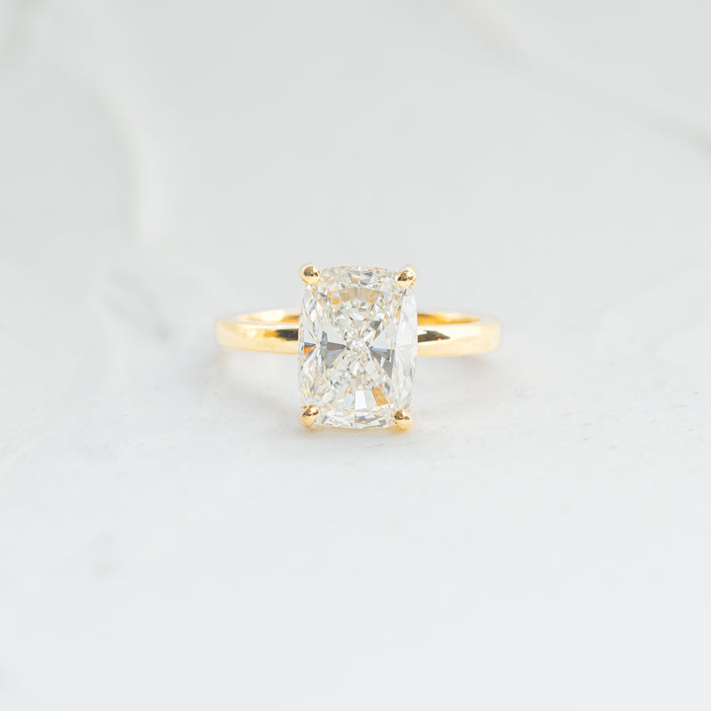 The Sira | Elongated Cushion Lab Diamond Solitaire Engagement Ring