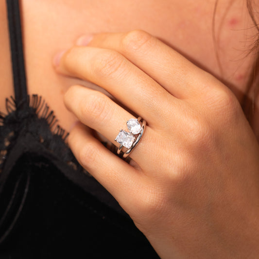 The Vesper Ring | Dipped Shaped Wedding Band