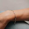 The Faith Bracelet  | 0.60ct Moissanite Petite Graduated 18k White Gold