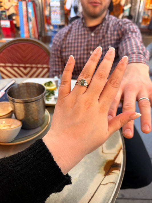 Gemma & Jonny; A York Proposal, Bluey Green Eyes, and The Amber Ring