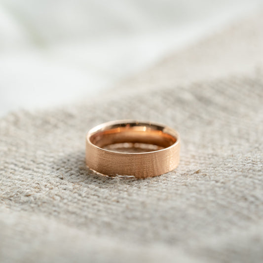 Mens wedding band ring 