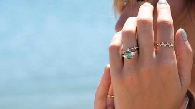 Coloured Gemstone Engagement Rings