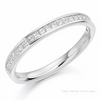 The Ellora Ring | Princess Lab Diamond Half Channel Set Wedding