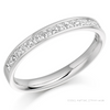 The Ellora Ring | Princess Lab Diamond Half Channel Set Wedding