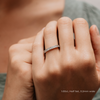 The Ellora Ring | Princess Lab Diamond Half Channel Set Wedding