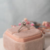 The Aaro Ring | Round Lab Diamond Crossover Hidden Halo Engagement