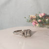 The Adriana Ring | 2.71ct VVS Emerald & Baguette Lab Diamond Art Deco 950 Platinum