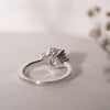 The Alana Ring | Lab Diamond Emerald & Half Moon Cut Engagement Trilogy