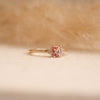 The Alana Ring | 1.30ct Chatham® Radiant Cut Lab Diamond & Champagne Sapphire Trilogy