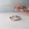 The Alba Ring | Lab Diamond Pear Cut Floral Band