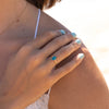 The Alice Ring | 1.50 ct Chatham® Oval Lab Grown Paraiba Spinel Four Claw Solitaire