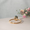 The Alice Ring | 1.50 ct Chatham® Oval Lab Grown Paraiba Spinel Four Claw Solitaire