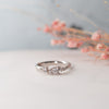 The Amara Ring | Lab Diamond Graduated Wave Cluster Ring
