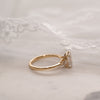 The Amber Ring | Emerald Cut Lab Diamond Art Deco Accented Engagement