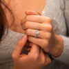 The Anwen Ring | Marquise Lab Diamond Milgrain Stacking Band