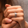 The Anwen Ring | Marquise Lab Diamond Milgrain Stacking Band