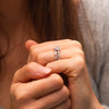 The Anwen Ring | Marquise Lab Diamond Milgrain Stacking Band