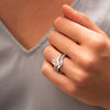 The Lainey Ring | Lab Diamond Chevron Stacking Band