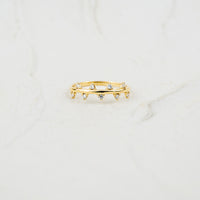 The Bryher | VS1 D-E Lab Diamonds. 100% Recycled 9k Gold Stacking Ring