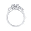 The Miranda Ring | Lab Diamond Round Brilliant & Shield Cut Engagement Trilogy
