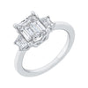 The Evelyn Ring | Lab Diamond Emerald & Trapezoid Cut Engagement Trilogy