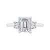 The Evelyn Ring | Lab Diamond Emerald & Trapezoid Cut Engagement Trilogy