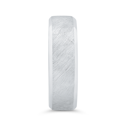 The Lowen Ring | 6.0mm Wide Matte Finish Contrast Edge