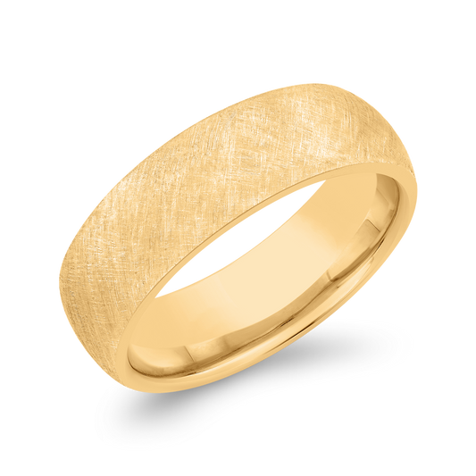 The Taran Ring | 6.0mm Wide Matte Finish Court