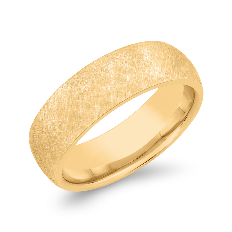 The Taran Ring | 6.0mm Wide Matte Finish Court