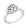 The Millie Ring | Lab Diamond Oval & Half Moon Cut Engagement Trilogy