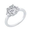 The Alana Ring | Lab Diamond Emerald & Half Moon Cut Engagement Trilogy