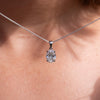 The Calia Pendant | Classic Oval Lab Diamond Four Claw Solitaire